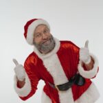 Santa Claus im Fernsehen im Dezember zeigen